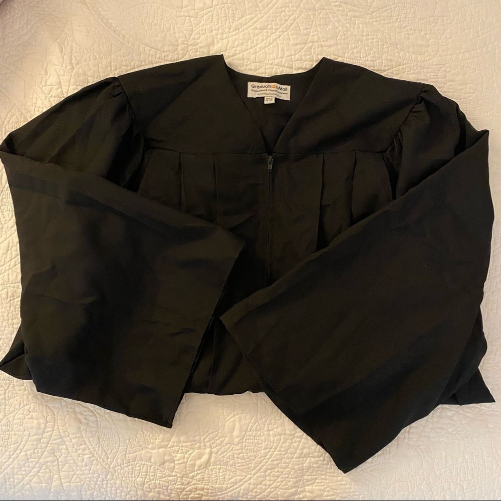 Black Graduation Cap and Gown